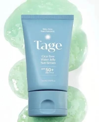 **Tage Cica-Tree Water Jelly Sun Serum SPF50+ PA++++** 🌿